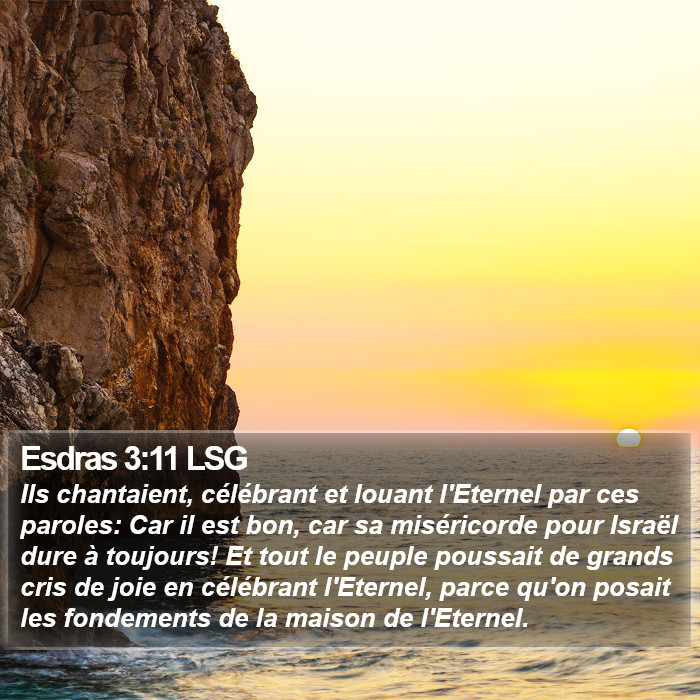 Esdras 3:11 LSG Bible Study