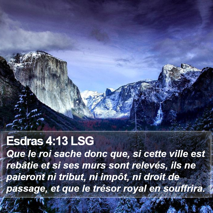 Esdras 4:13 LSG Bible Study