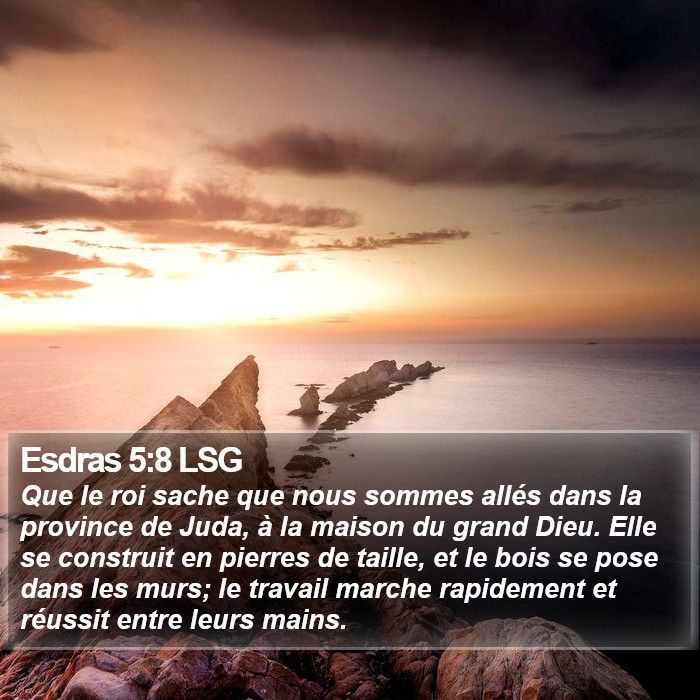 Esdras 5:8 LSG Bible Study