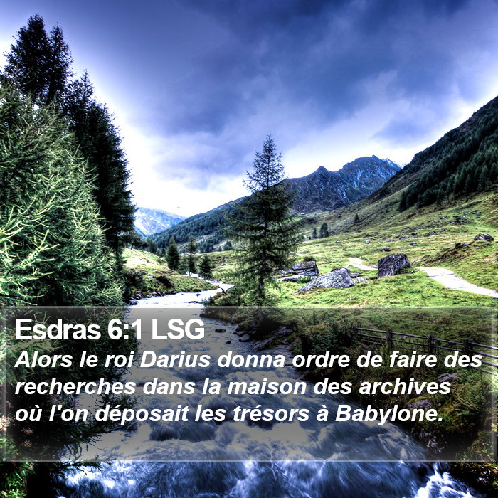 Esdras 6:1 LSG Bible Study