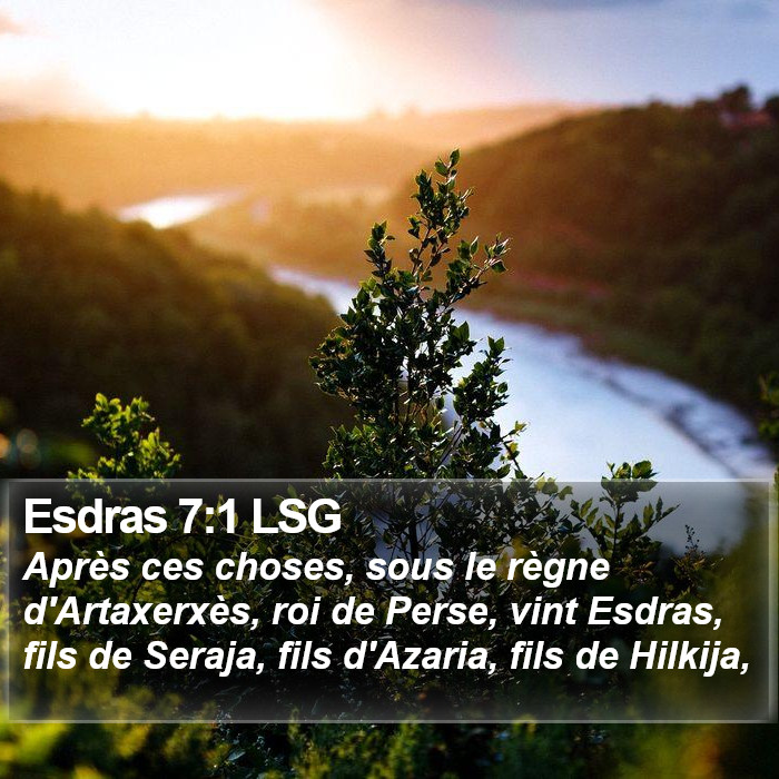 Esdras 7:1 LSG Bible Study