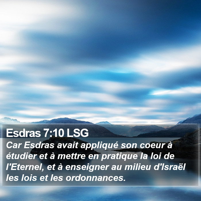 Esdras 7:10 LSG Bible Study