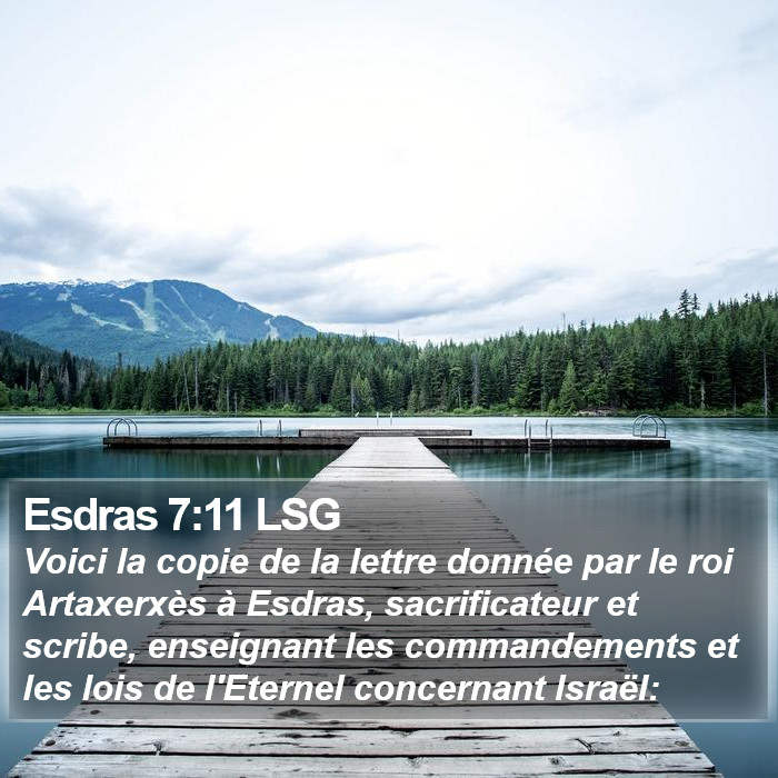 Esdras 7:11 LSG Bible Study