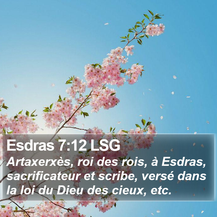 Esdras 7:12 LSG Bible Study