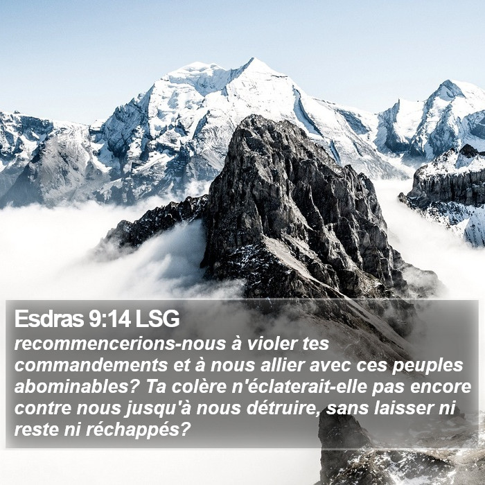 Esdras 9:14 LSG Bible Study