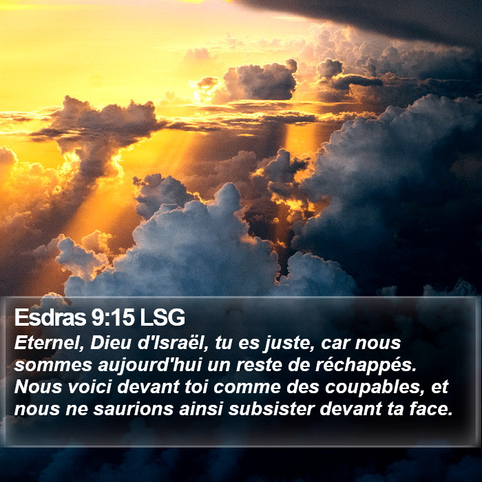 Esdras 9:15 LSG Bible Study