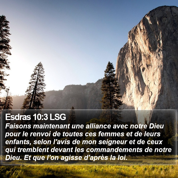 Esdras 10:3 LSG Bible Study