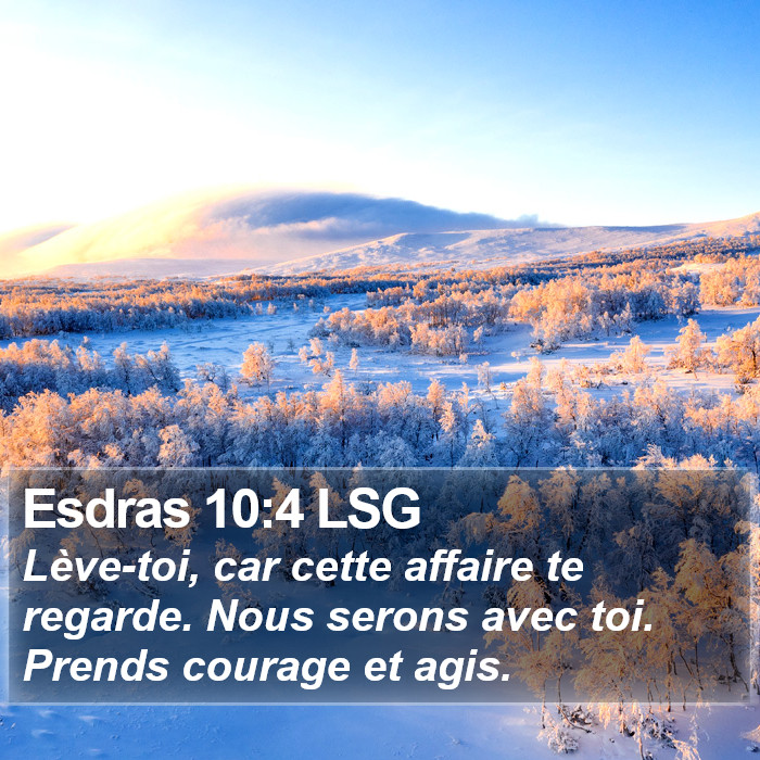 Esdras 10:4 LSG Bible Study