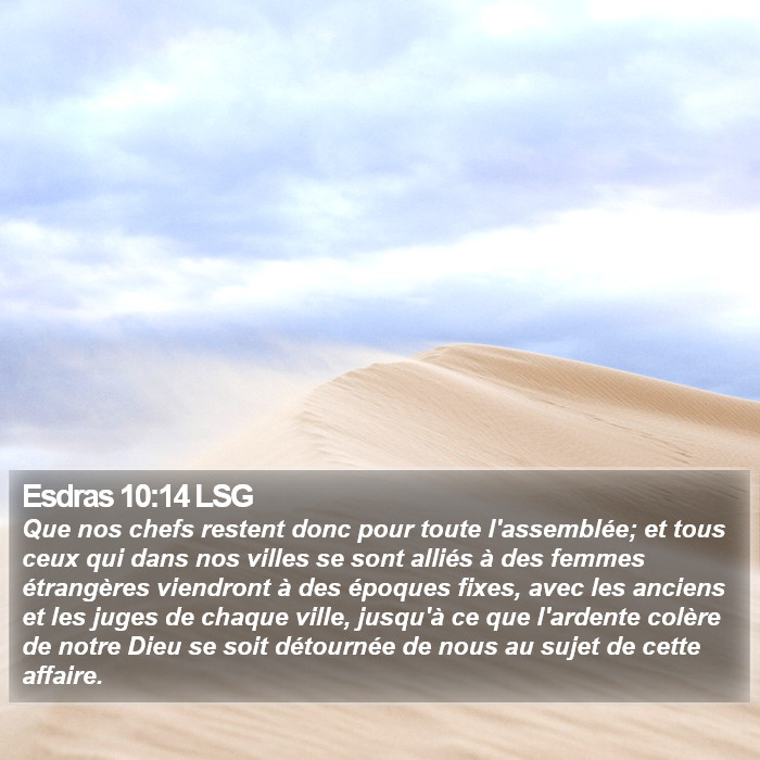 Esdras 10:14 LSG Bible Study