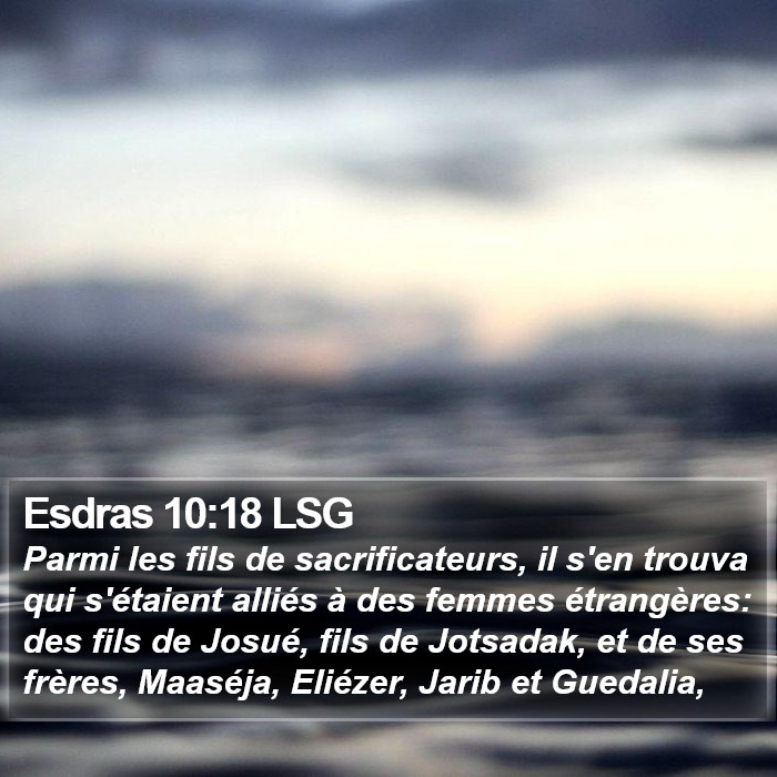 Esdras 10:18 LSG Bible Study