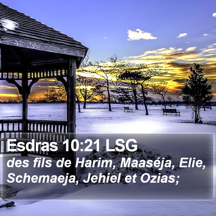 Esdras 10:21 LSG Bible Study