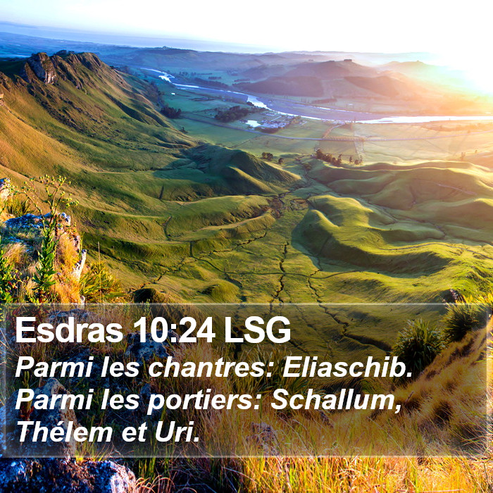 Esdras 10:24 LSG Bible Study