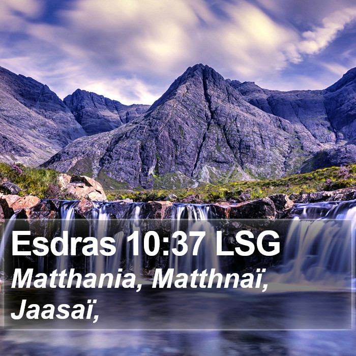Esdras 10:37 LSG Bible Study