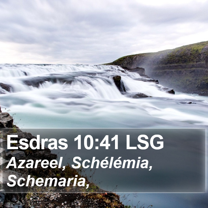 Esdras 10:41 LSG Bible Study