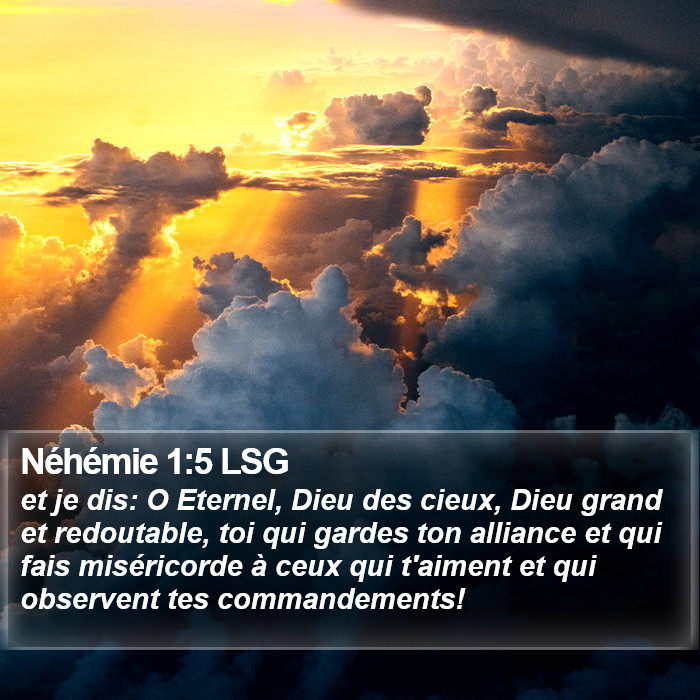 Néhémie 1:5 LSG Bible Study