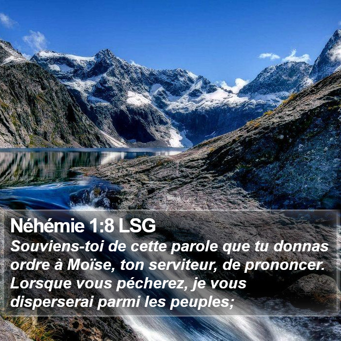 Néhémie 1:8 LSG Bible Study