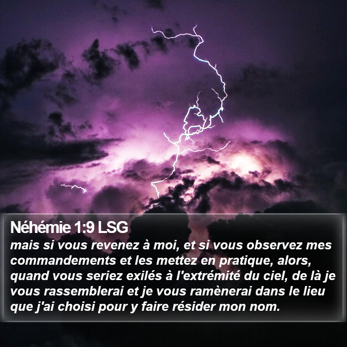 Néhémie 1:9 LSG Bible Study