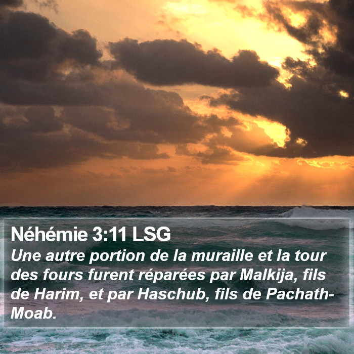Néhémie 3:11 LSG Bible Study