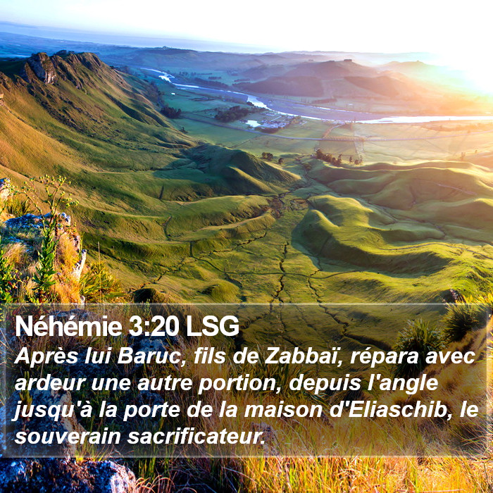 Néhémie 3:20 LSG Bible Study