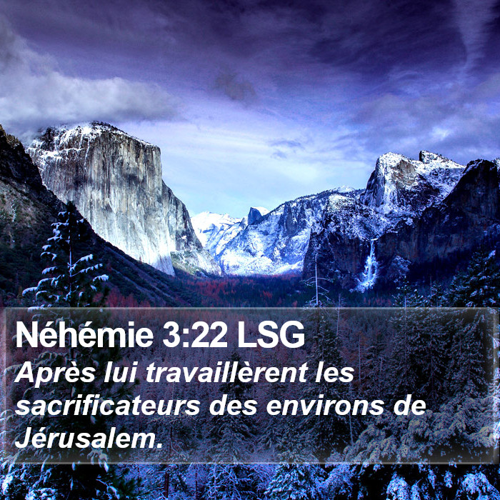 Néhémie 3:22 LSG Bible Study