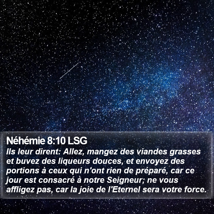 Néhémie 8:10 LSG Bible Study