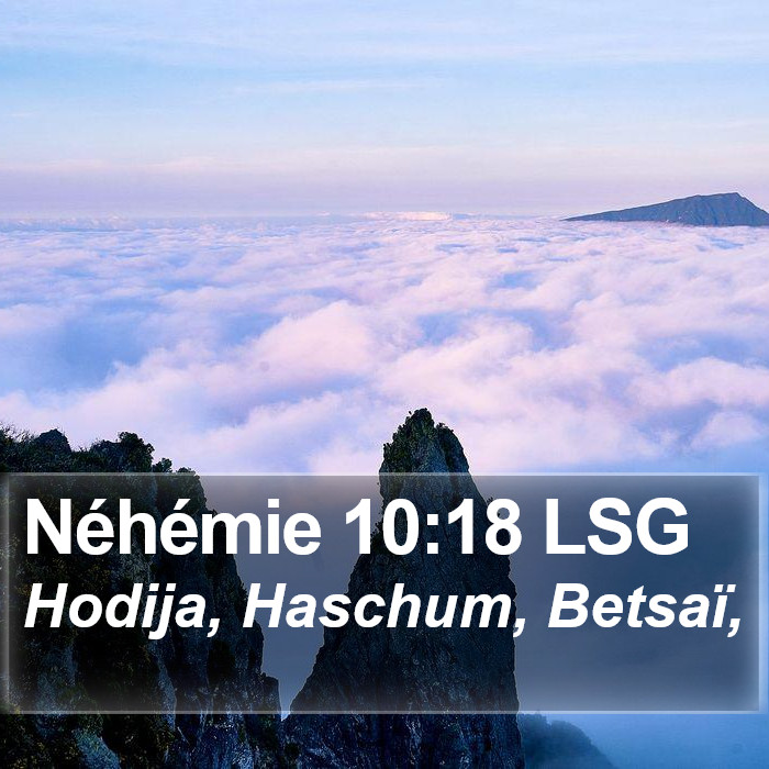 Néhémie 10:18 LSG Bible Study