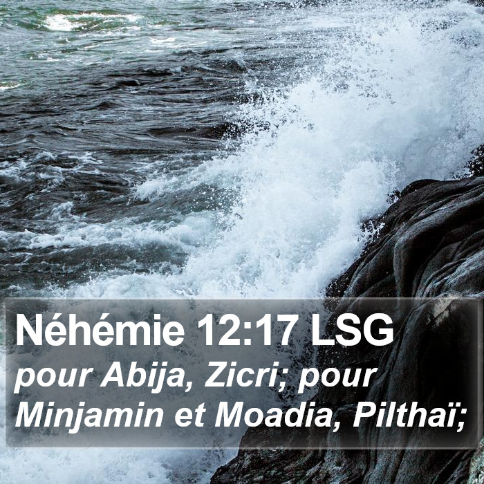 Néhémie 12:17 LSG Bible Study