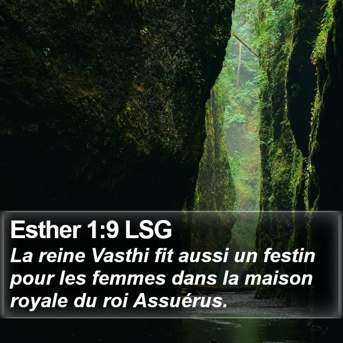 Esther 1:9 LSG Bible Study