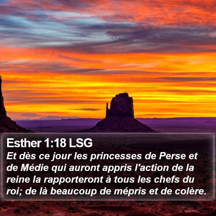 Esther 1:18 LSG Bible Study