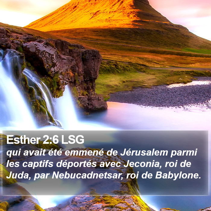 Esther 2:6 LSG Bible Study