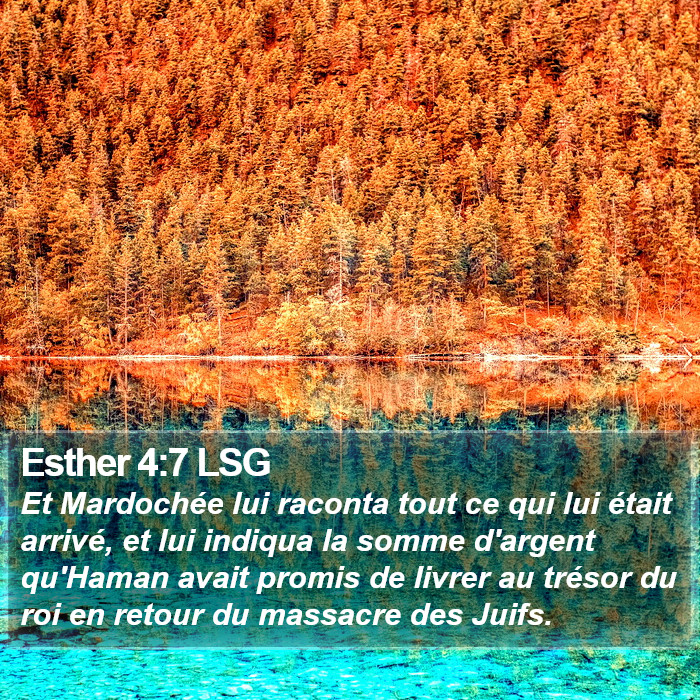 Esther 4:7 LSG Bible Study