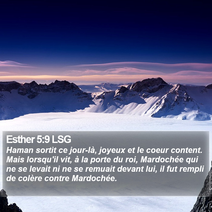 Esther 5:9 LSG Bible Study