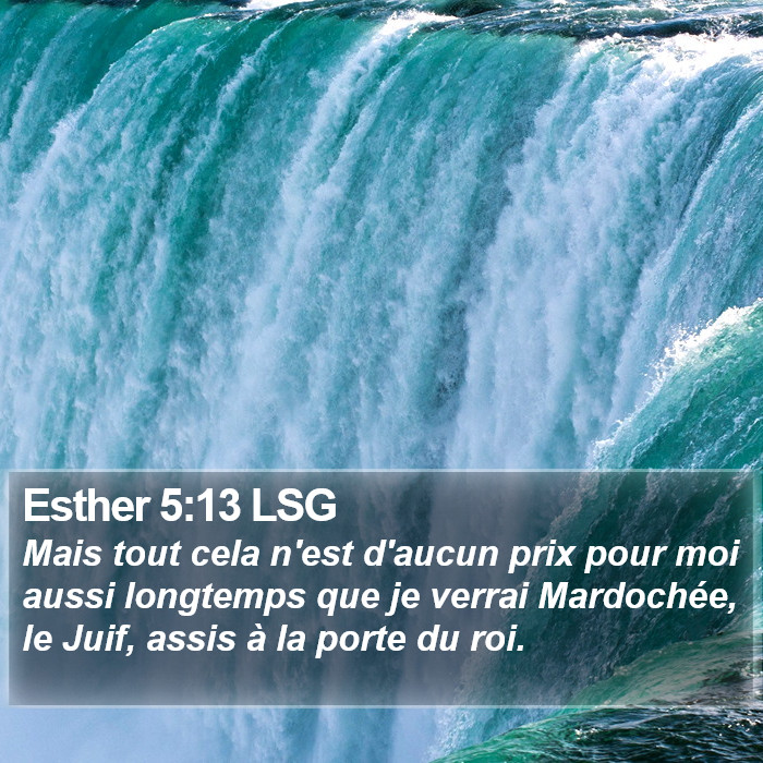 Esther 5:13 LSG Bible Study