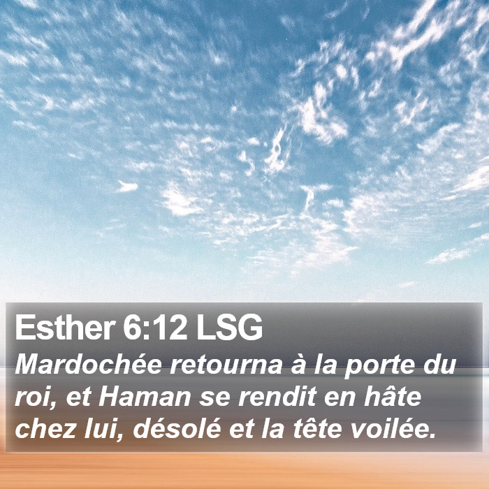 Esther 6:12 LSG Bible Study