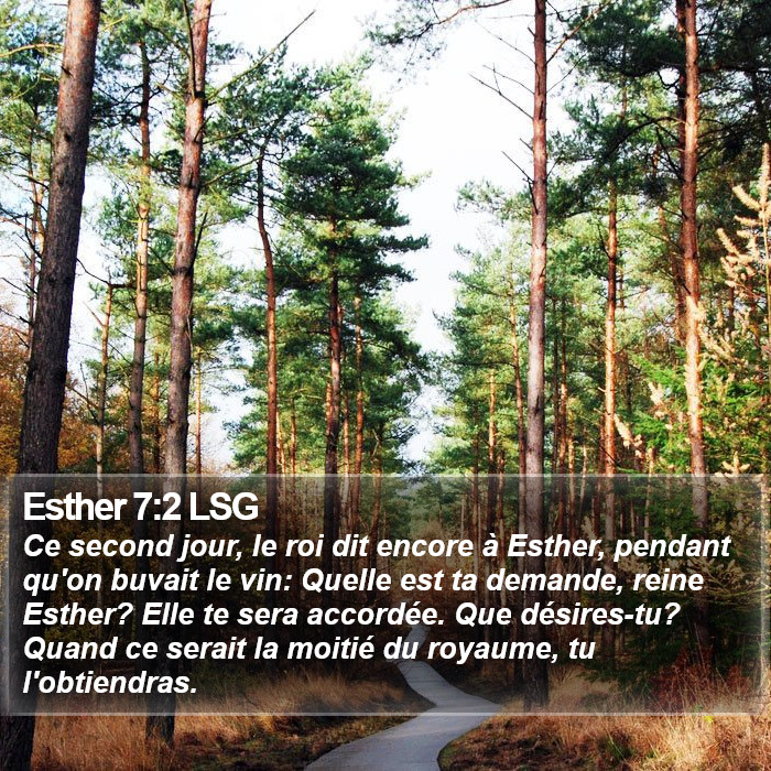 Esther 7:2 LSG Bible Study