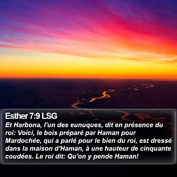 Esther 7:9 LSG Bible Study