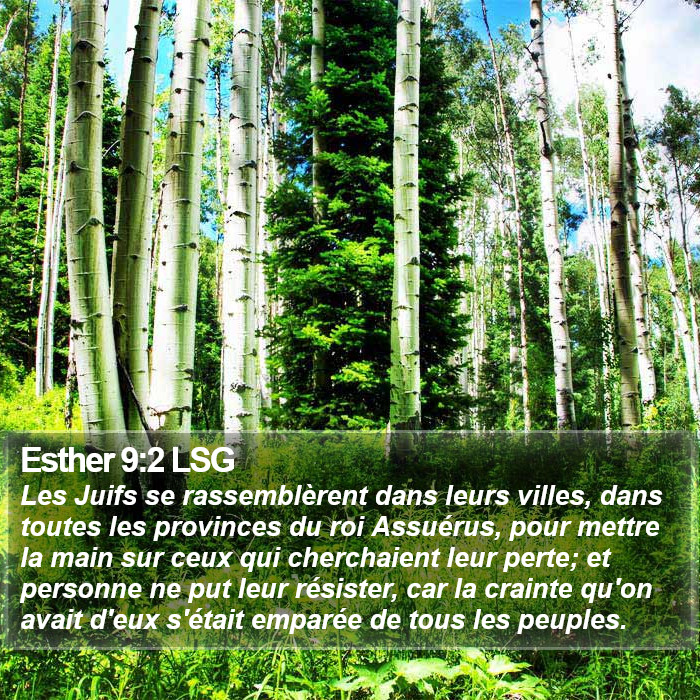 Esther 9:2 LSG Bible Study