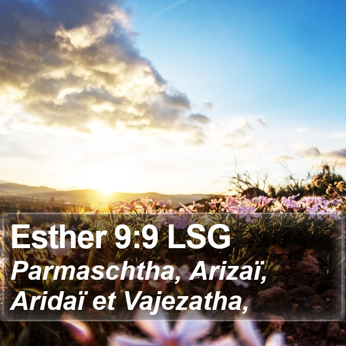 Esther 9:9 LSG Bible Study