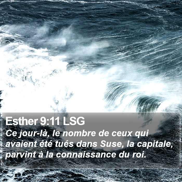 Esther 9:11 LSG Bible Study