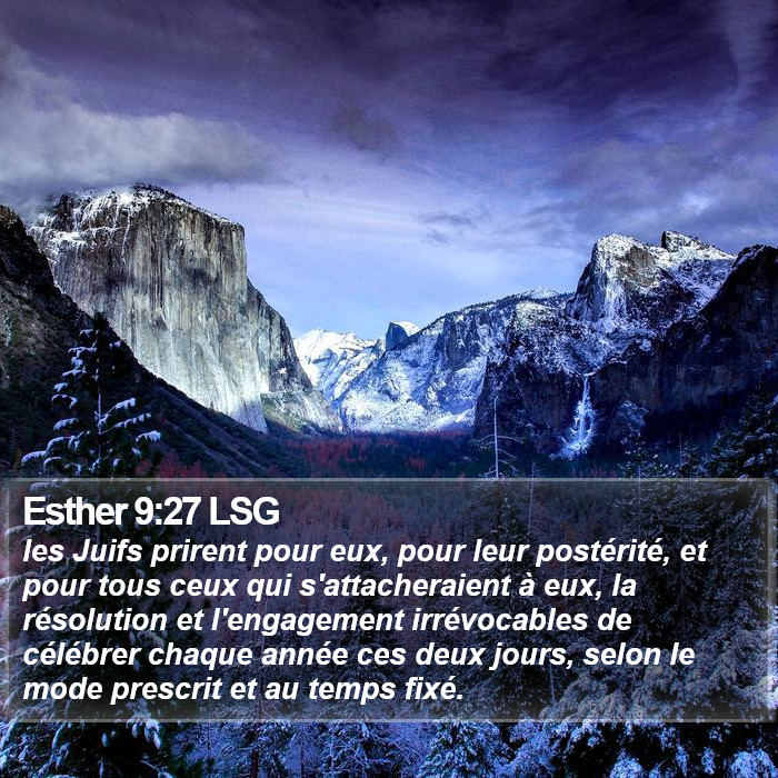 Esther 9:27 LSG Bible Study