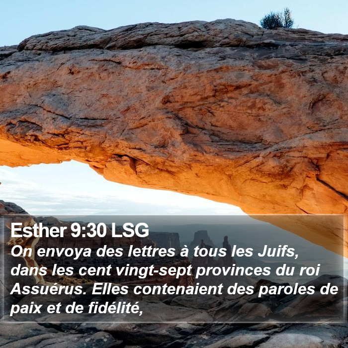 Esther 9:30 LSG Bible Study