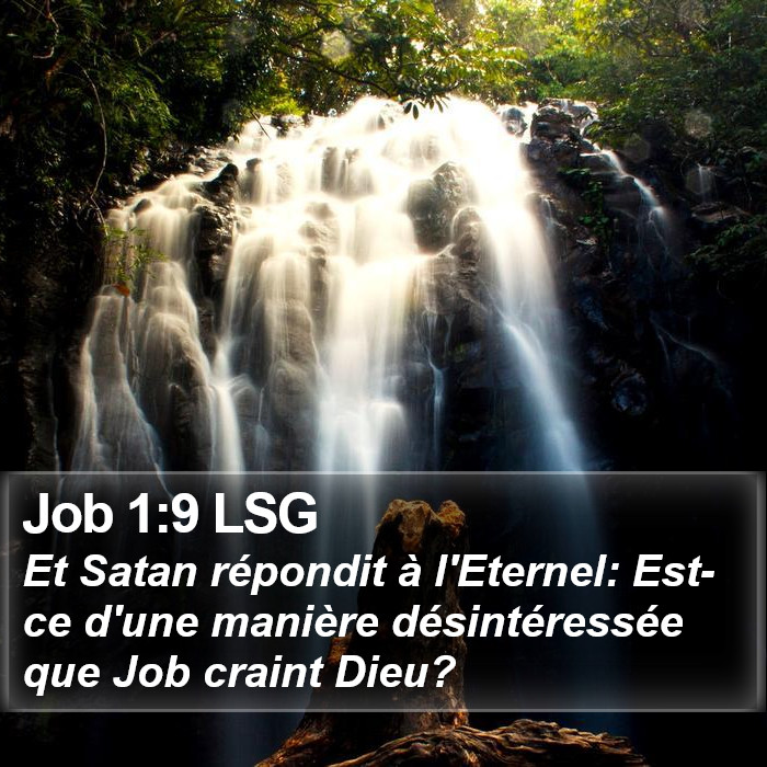 Job 1:9 LSG Bible Study