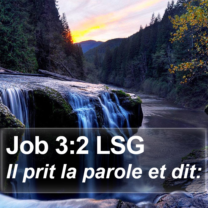 Job 3:2 LSG Bible Study