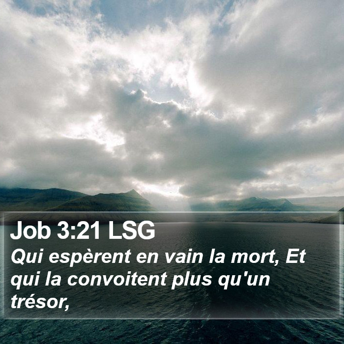 Job 3:21 LSG Bible Study