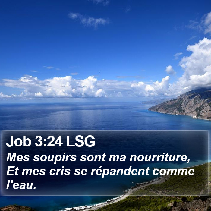 Job 3:24 LSG Bible Study