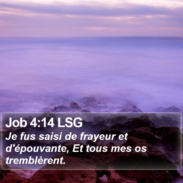 Job 4:14 LSG Bible Study