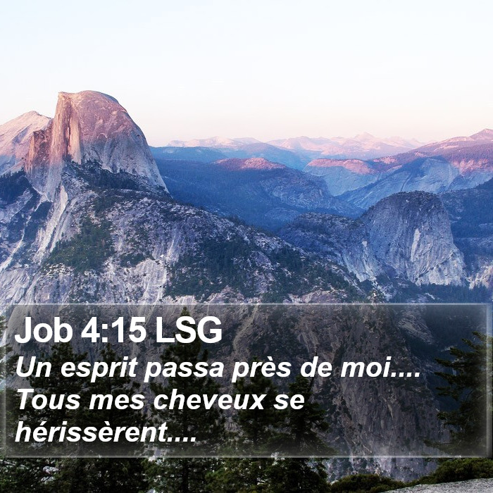 Job 4:15 LSG Bible Study