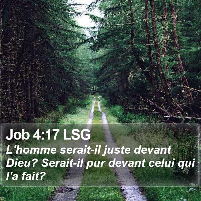 Job 4:17 LSG Bible Study