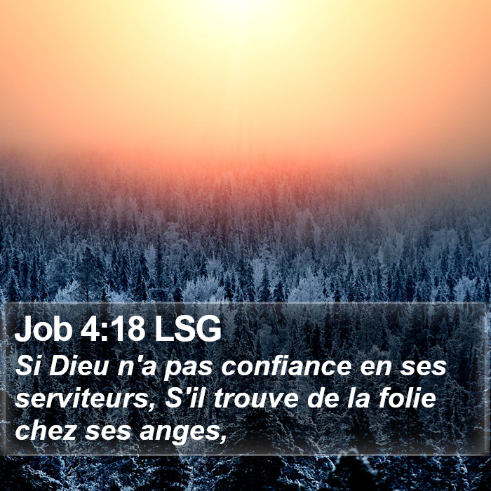 Job 4:18 LSG Bible Study