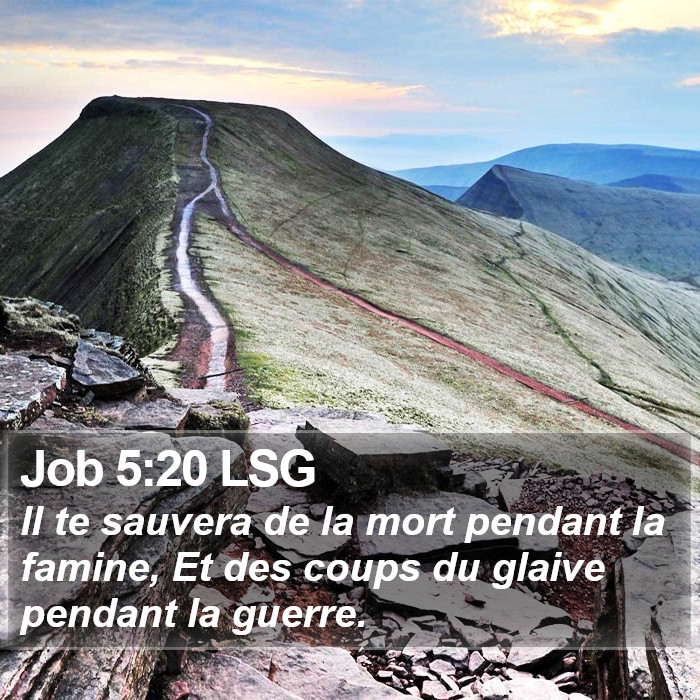 Job 5:20 LSG Bible Study